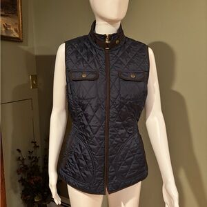 Banana Republic Vintage Navy Quilted Women's Vest